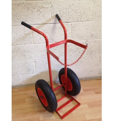 SINGLE PLUS CYLINDER TROLLEY - 1X OXYGEN OR ACETYLENE
