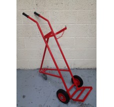 SINGLE 3 WHEEL CYLINDER TROLLEY - 1X OXYGEN OR 1X ACETYLENE OR 1 X CO2