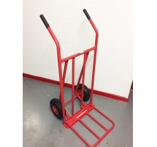 SACK TRUCK WITH PNEUMATIC WHEELS AND TUBULAR TOEBAR 150KG LOAD